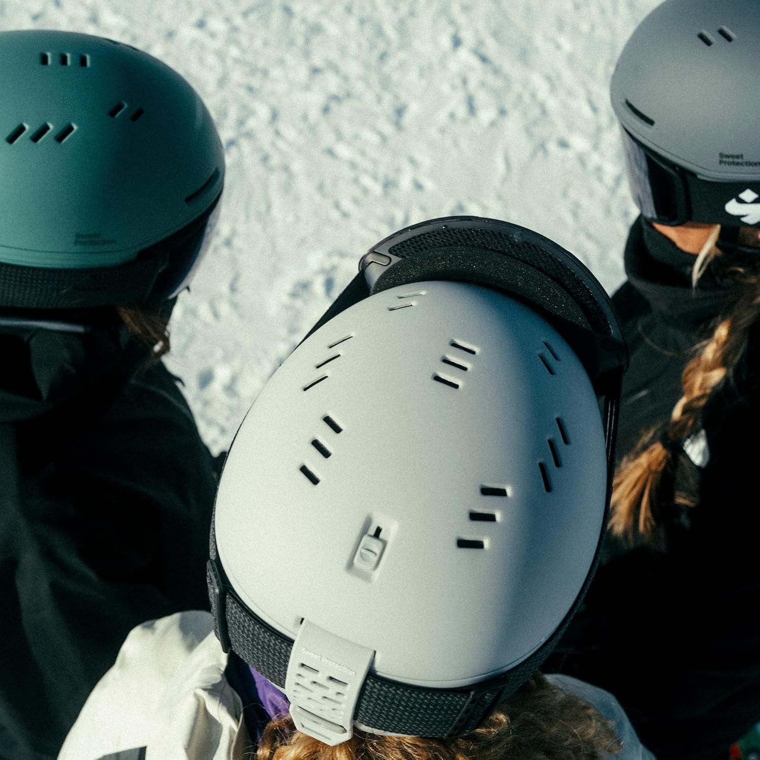 imageSweet Protection Adapter MIPS Helmet Adult Ski ampamp Snowboard Helmet with 19 Adjustable Vents ampamp Goggle Integration for Men ampamp WomenBronco White