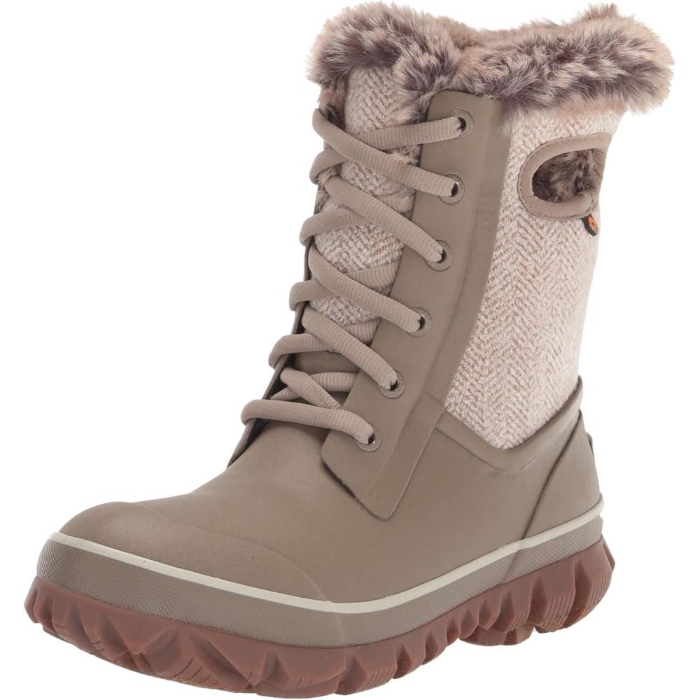 imageBOGS Womens Arcata Boot SnowCozy Cheveron Taupe