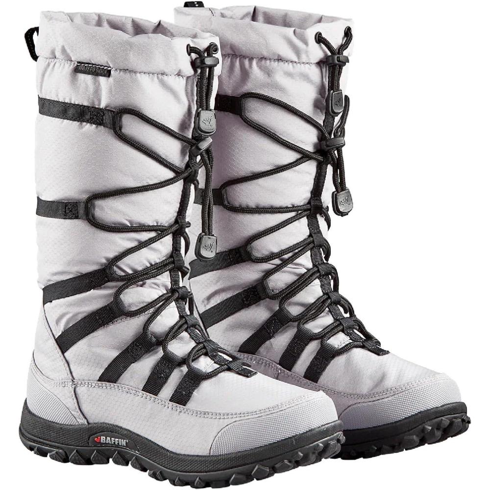 imageBaffin Womens ESCALATE X Mid Height Insulated Lightweight TundraRated SlipResistant Cold Weather Winter Snow BootsCoastal Grey