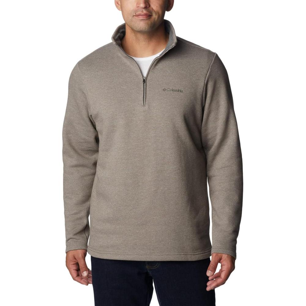 imageColumbia Mens Great Hart Mountain III Half ZipBoulder Heather