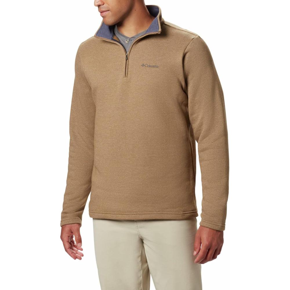 imageColumbia Mens Great Hart Mountain III Half ZipDelta Heather