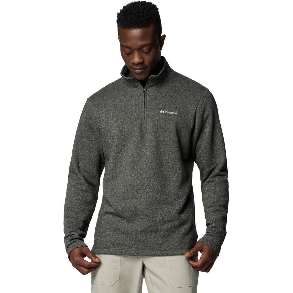 imageColumbia Mens Great Hart Mountain III Half ZipGreenscape Heather