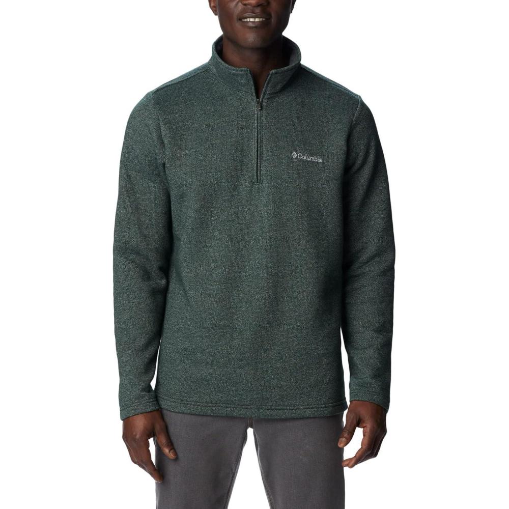 imageColumbia Mens Great Hart Mountain III Half ZipSpruce Heather