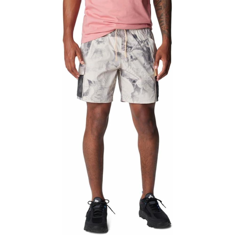 imageColumbia Mens Painted Peak ShortDark Stone Pearhip Print  Sunkissed