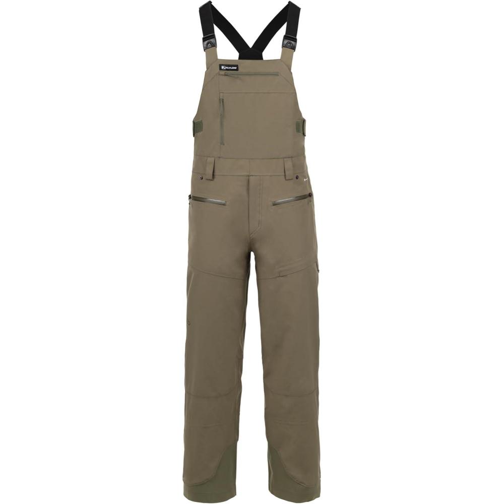 imageFlylow Mens Firebird Bib  Waterproof Breathable Ski ampamp Snowboard PantsLeaf