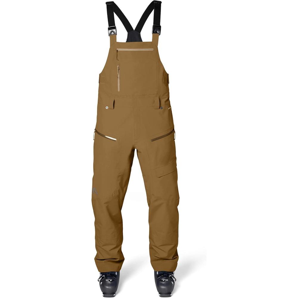 imageFlylow Mens Firebird Bib  Waterproof Breathable Ski ampamp Snowboard PantsRye 2022