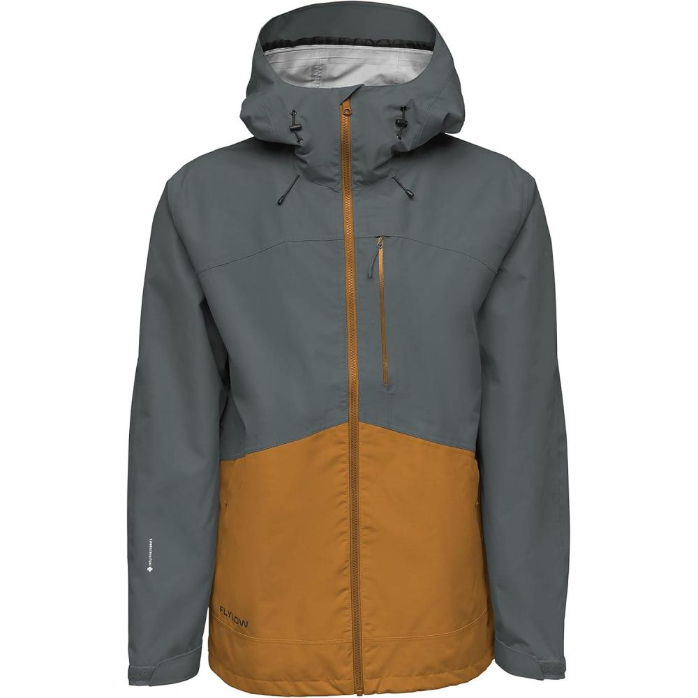 imageFlylow Mens Knight Jacket Waterproof Breathable Ski ampamp Snowboard CoatArameJupiter