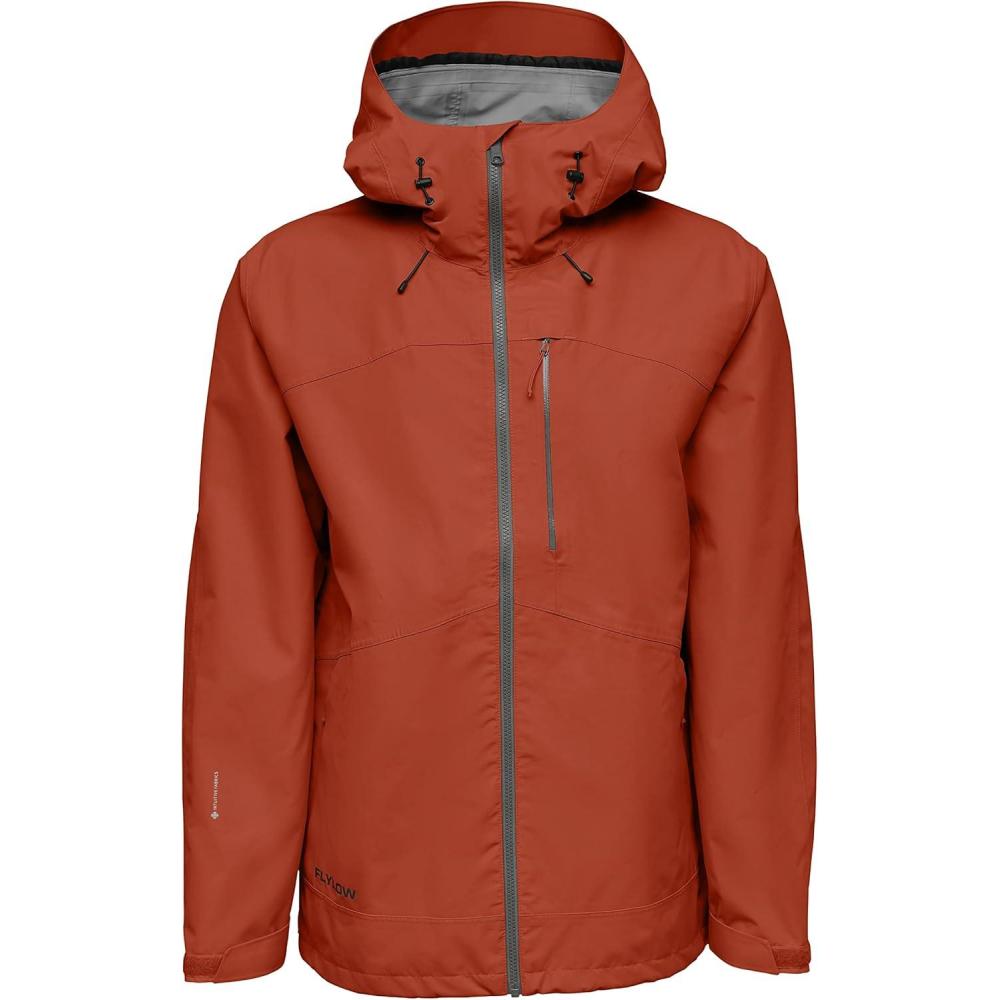 imageFlylow Mens Knight Jacket  Waterproof Breathable Ski ampamp Snowboard CoatRustic