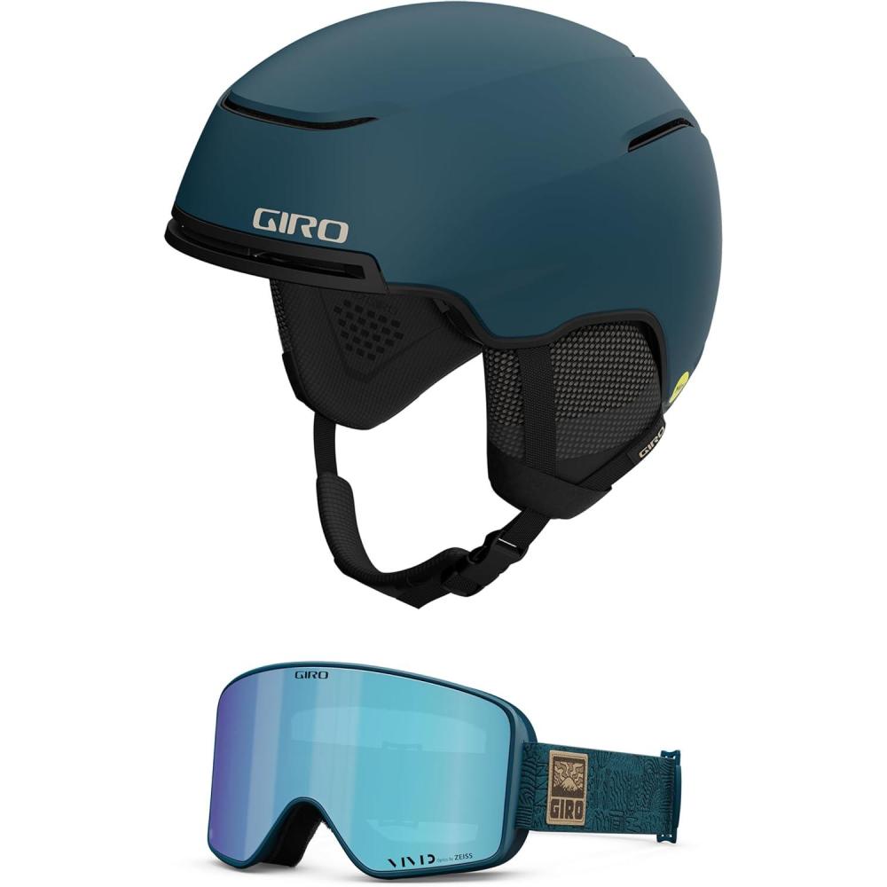 imageGiro Jackson MIPS Snow HelmetCombo Matte Harbor Blue  Harbor Blue Adventure Grid