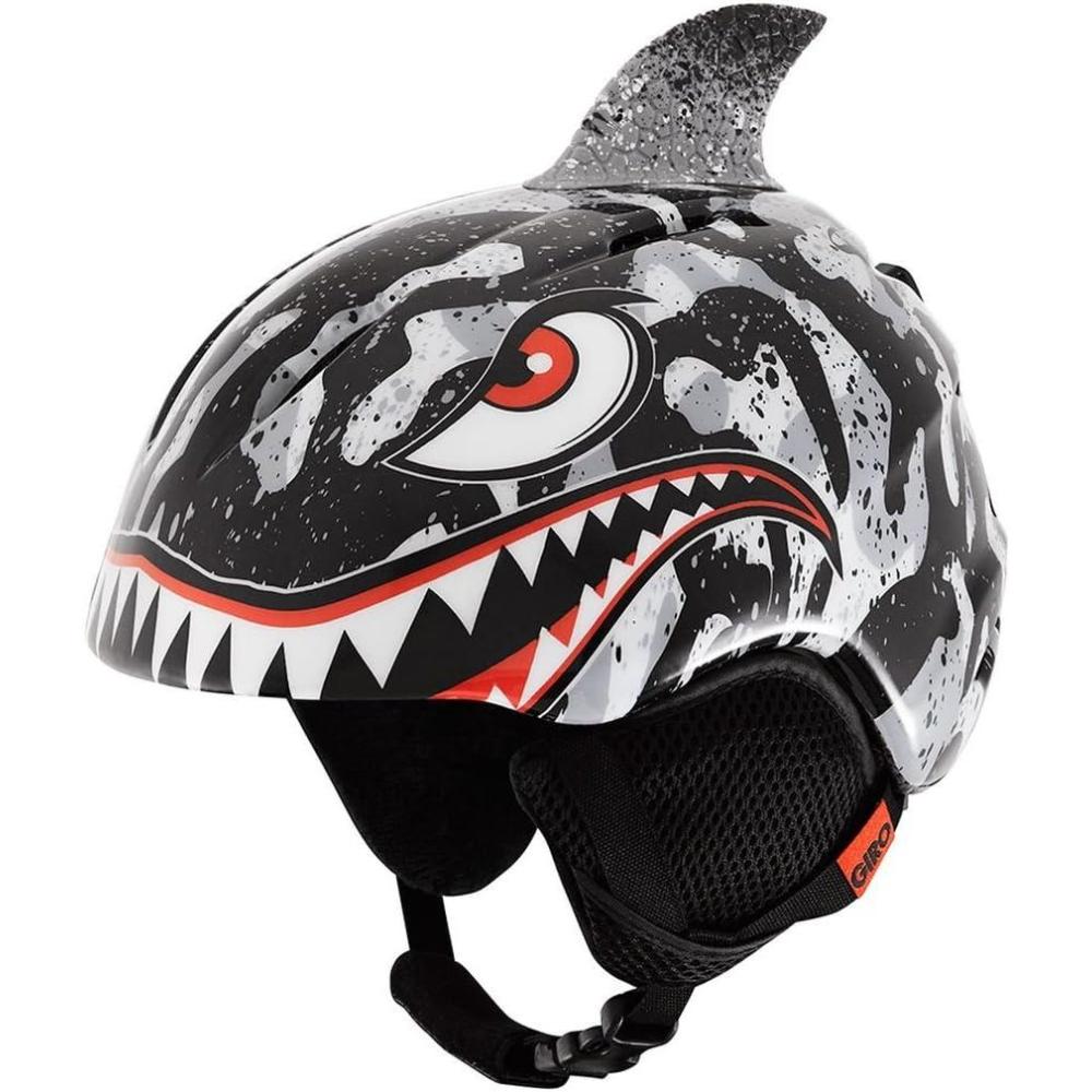 imageGiro Launch Snow Helmet 2019  KidsBlackGrey Tiger Shark