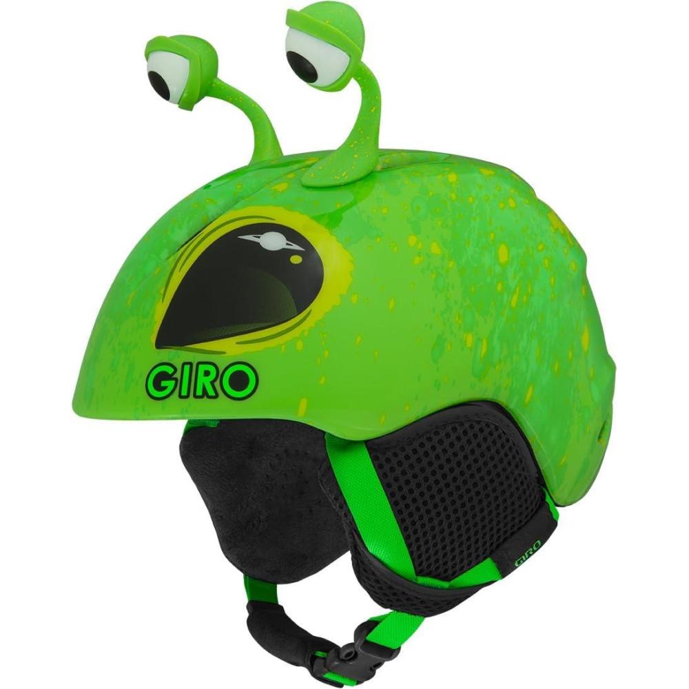 imageGiro Launch Snow Helmet 2019  KidsMatte Bright Green Aliens