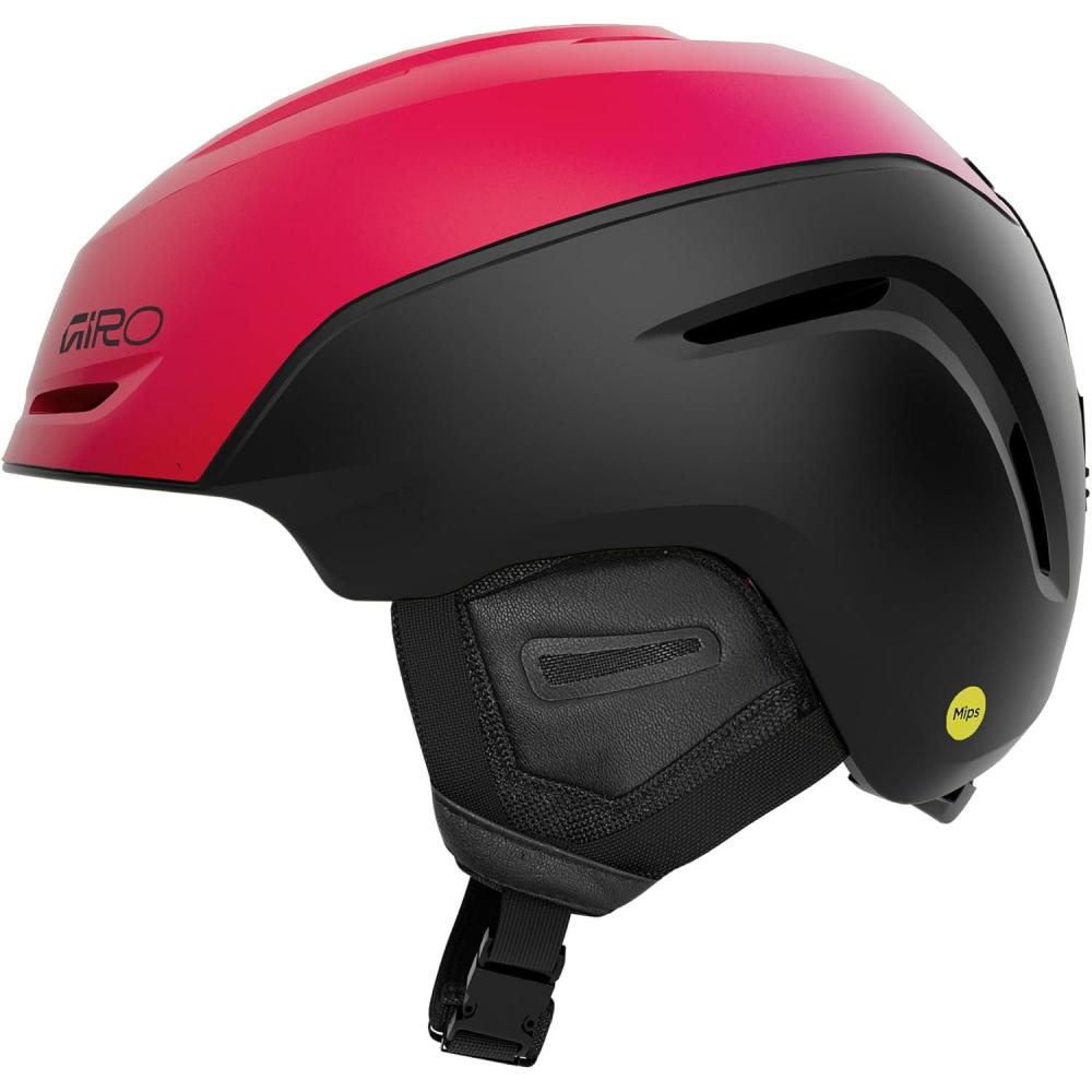imageGiro Neo MIPS Ski Helmet  Snowboard Helmet for Men Women ampamp YouthMatte Red Fade