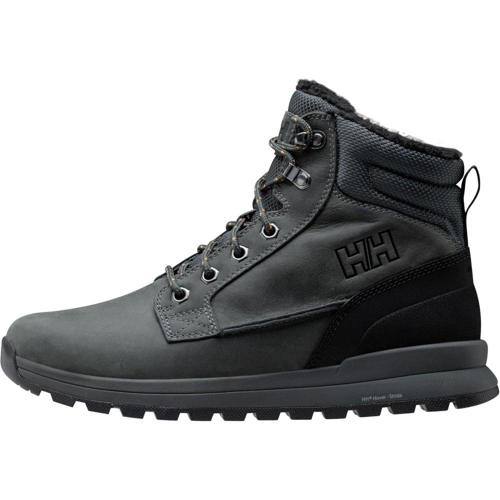 imageHellyHansen Mens Kelvin LX Waterproof Leather Winter Boots964 Charcoal