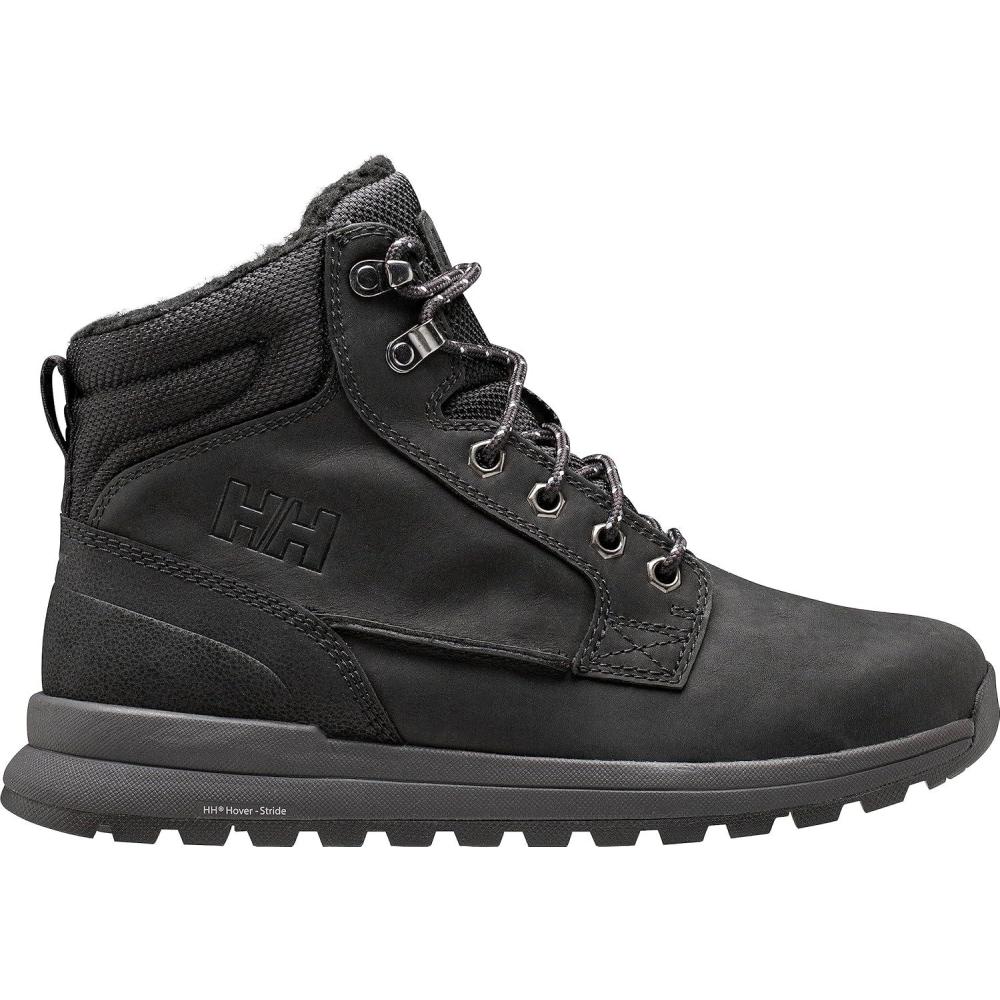 imageHellyHansen Mens Kelvin LX Waterproof Leather Winter Boots990 BlackCharcoal