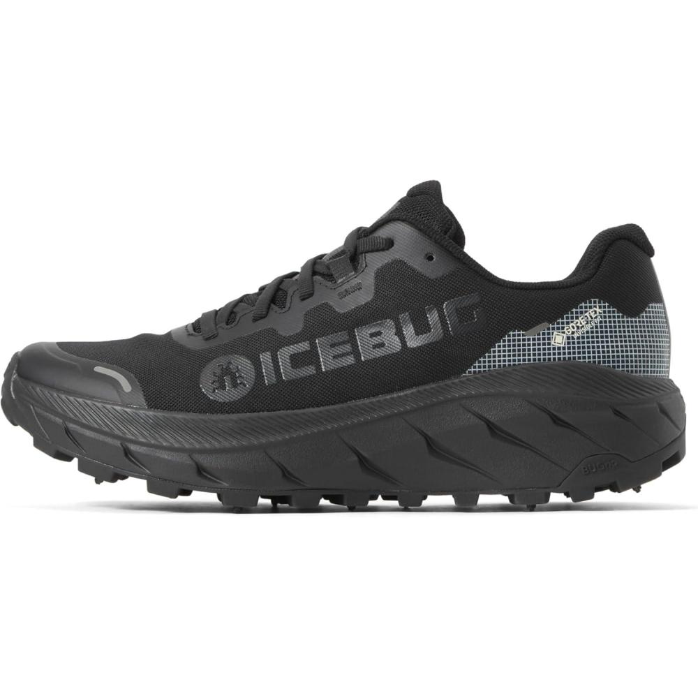 imageIcebug Mens Arcus2 BUGrip GTX Trail Running Shoe with Carbide Studded Traction SoleTrue Black