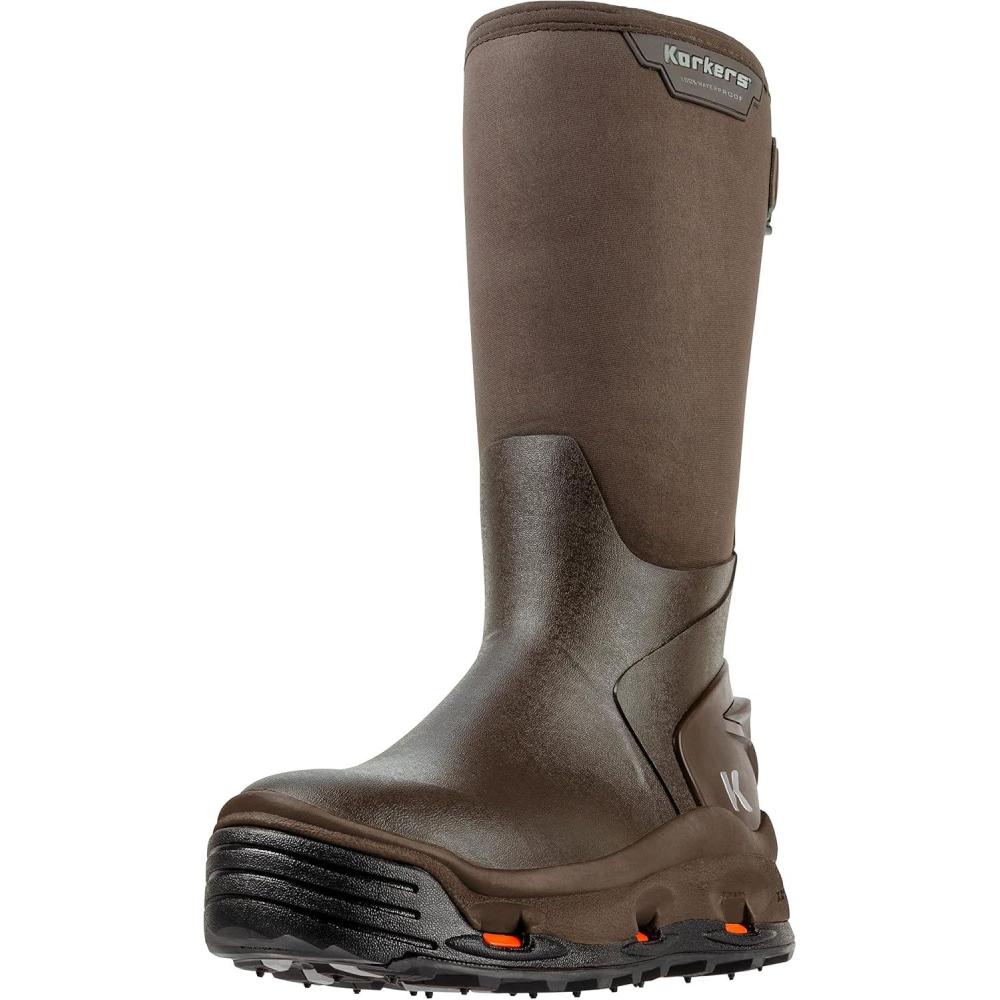 imageKorkers Mens Neo Arctic Rubber Boots Includes Interchangeable All Terrain SoleBrown