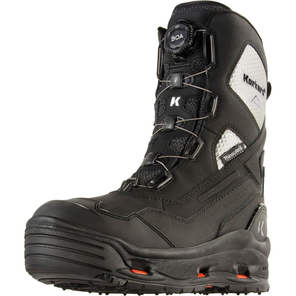 imageKorkers mens Polar Vortex 1200 WSnowtrac SoleBlackSilver