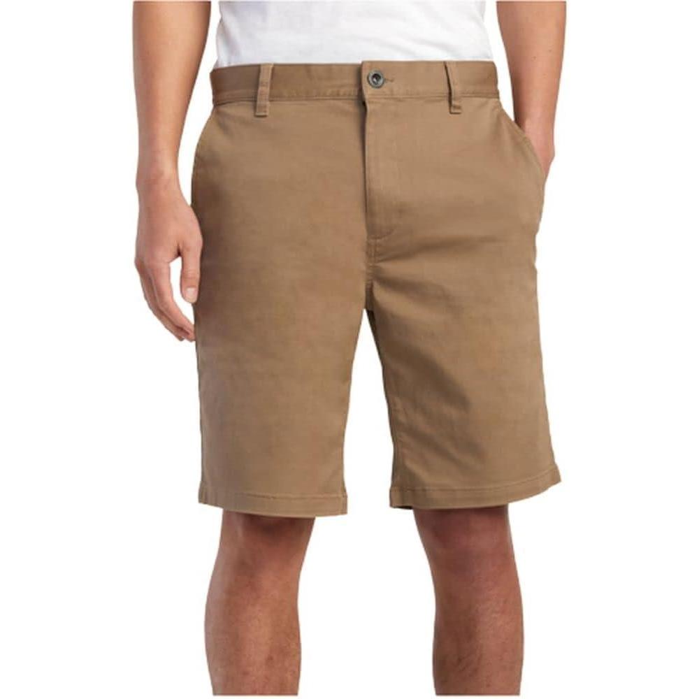 imageRVCA Mens The Weekend Stretch ShortsDark Khaki S125