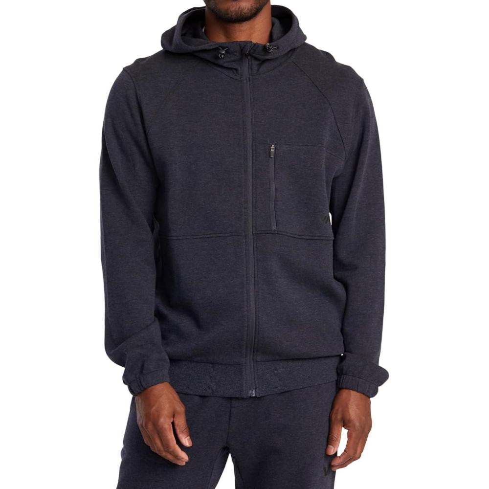 imageRVCA Mens Va Essential Pullover HoodieNavy Heather Tech Fleece Ii