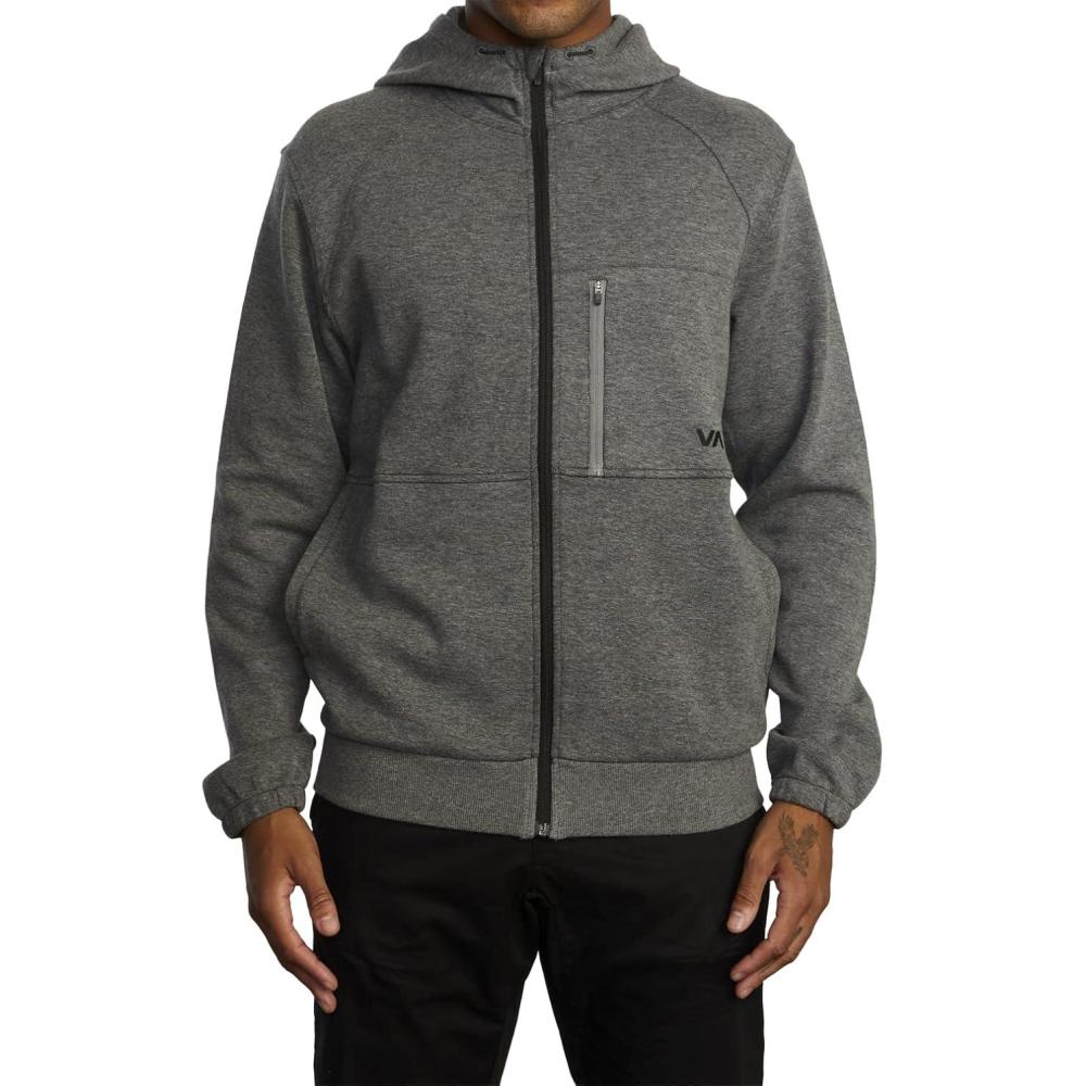 imageRVCA Mens Va Essential Pullover HoodieTech IiAthletic Heather