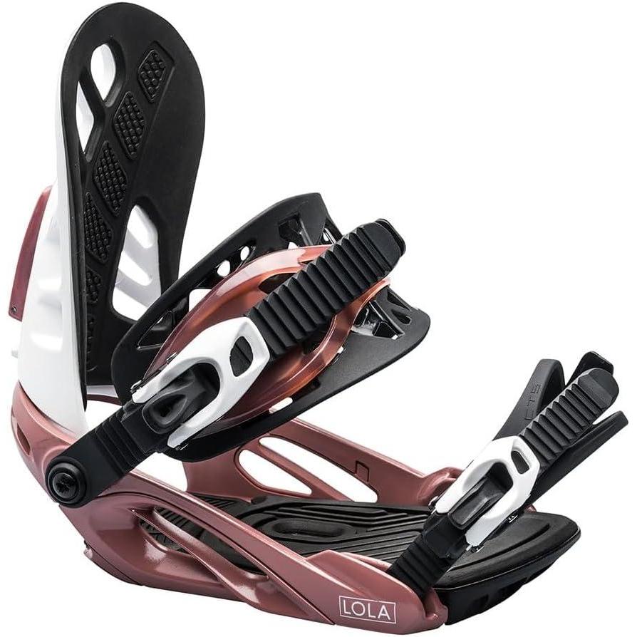 imageRoxy Lola Womens Snowboard Bindings ML WhitePink