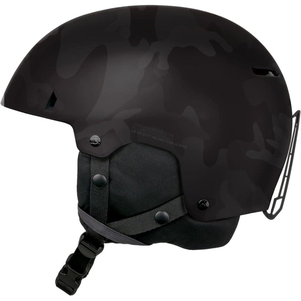 imageSandbox Unisex Icon Snow MIPS Ski and Snowboard HelmetBlack Camo