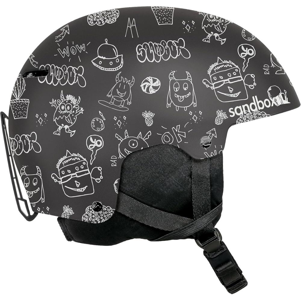 imageSandbox Unisex Icon Snow Ski and Snowboard HelmetDoodles BOA