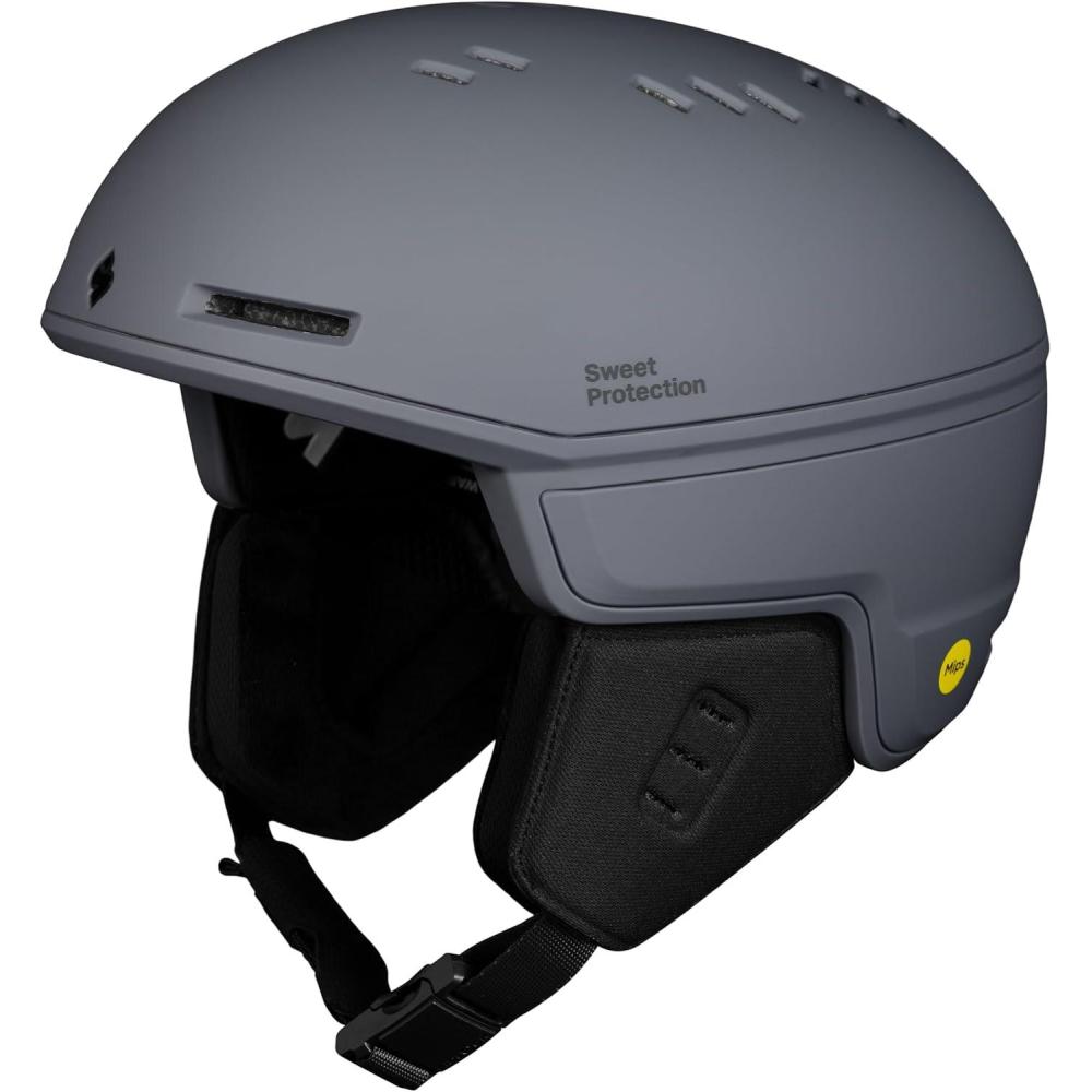 imageSweet Protection Adapter MIPS Helmet Adult Ski ampamp Snowboard Helmet with 19 Adjustable Vents ampamp Goggle Integration for Men ampamp WomenGraphite