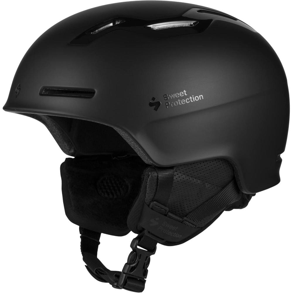 imageSweet Protection Winder Ski Helmet Lightweight Highly Ventilated Audio Ready Snowboarding HelmetDirt Black