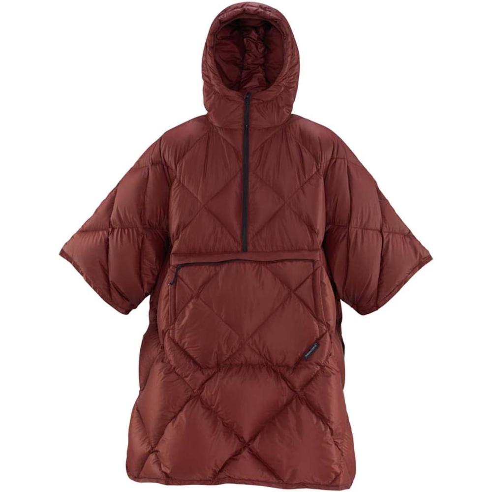 imageThermaRest Honcho Poncho Down Wearable Camping BlanketBurgundy
