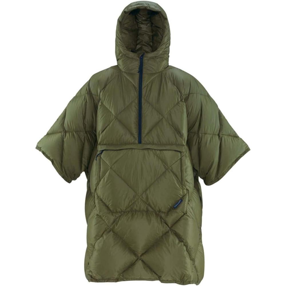 imageThermaRest Honcho Poncho Down Wearable Camping BlanketDark Olive