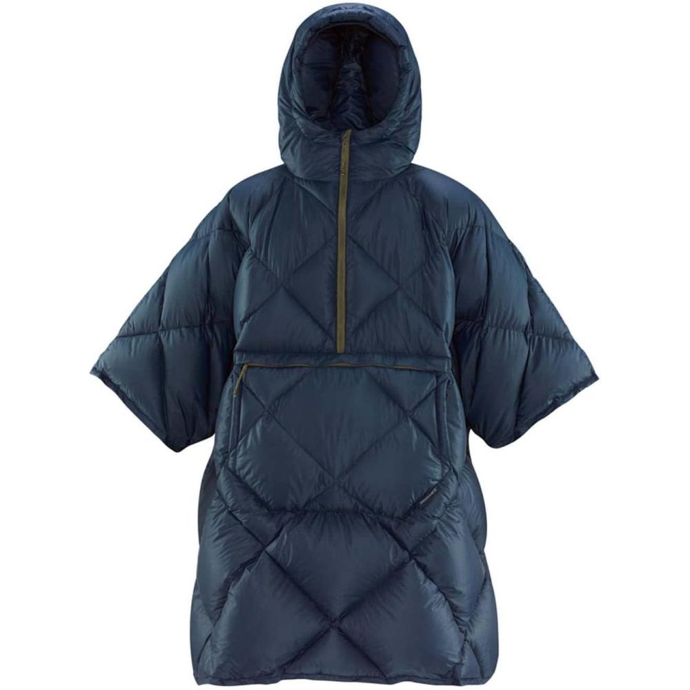 imageThermaRest Honcho Poncho Down Wearable Camping BlanketOuterspace Blue