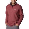 Columbia Men’s Great Hart Mountain III Half Zip(Red Jasper Heather)