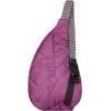 KAVU Original Rope Puff Diamond Quilted Mini Sling Pack – Taupe(Sunset Purple)