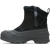 Kamik Champlain 3″ Men’s Waterproof Winter Boots Side Zipper Warm Insulated Suede Upper Non Slip Rubber Sole(Black)