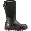 Korkers Men’s Neo Arctic Rubber Boots – Includes Interchangeable All Terrain Sole(Black)