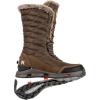 Korkers Women’s South Lake Winter Boots – Extra Cozy and Waterproof – Includes Interchangeable TrailTrac Sole(Brown)