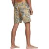 RVCA – Mens Barnes Elastic Short 17 Trunks, Color Camel, Size: Medium