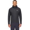Rab Men’s Xenair Alpine Light Hooded Insulated Jacket for Hiking & Mountaineering(Ebony (Zinc))