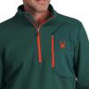 Spyder Men’s Bandit 1/2 Zip Fleece Ski Mid Layer Sweater Jacket(Cypress Green)