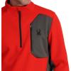 Spyder Men’s Bandit 1/2 Zip Fleece Ski Mid Layer Sweater Jacket(Volcano)