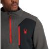 Spyder mens Bandit 1/2 Zip Fleece Ski Mid Layer Sweater Jacket(Polar)