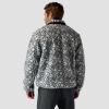 Stoic, High Pile Printed Fleece Jacket – Men’s(Black/White Abstract Print)