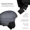 Sweet Protection Adapter MIPS Helmet – Adult Ski & Snowboard Helmet with 19 Adjustable Vents & Goggle Integration for Men & Women(Graphite)