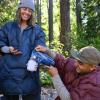 Therm-a-Rest Honcho Poncho Down Wearable Camping Blanket(Outerspace Blue)