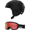 Giro Neo MIPS Ski Helmet – Snowboard Helmet for Men, Women & Youth((Combo) Matte Black (Limited) – Black Wordmark)