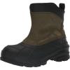 Kamik Champlain 3″ Men’s Waterproof Winter Boots Side Zipper Warm Insulated Suede Upper Non Slip Rubber Sole(Dark Olive)