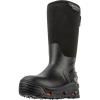 Korkers Men’s Neo Arctic Rubber Boots – Includes Interchangeable All Terrain Sole(Black)