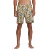 RVCA – Mens Barnes Elastic Short 17 Trunks, Color Camel, Size: Medium