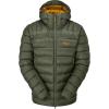 Rab Men’s Electron Pro 800-Fill Down Hooded Jacket for Climbing & Mountaineering(Light Khaki)